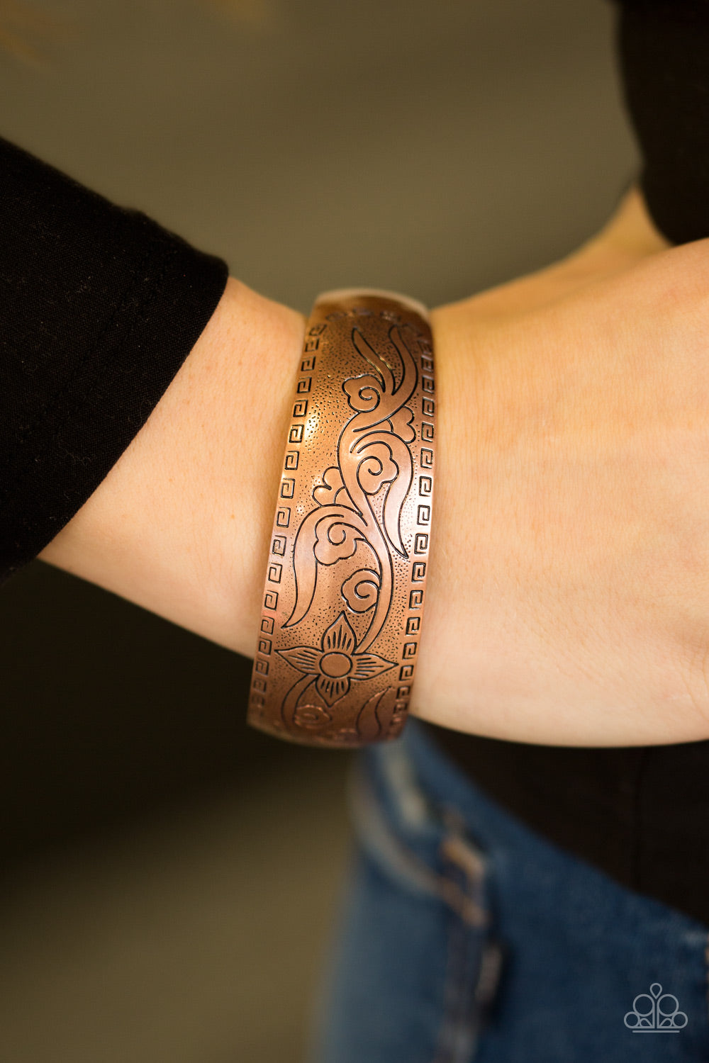 Paparazzi ♥ Lily Of The Tribe - Copper ♥ Bracelet