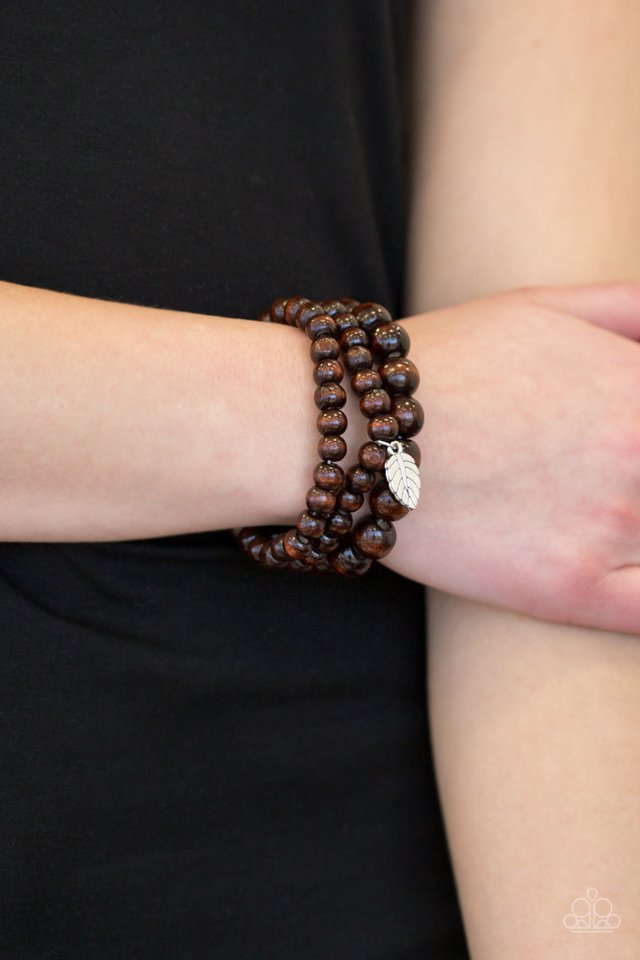 Paparazzi ♥ Out Of The Woods - Brown ♥ Bracelet