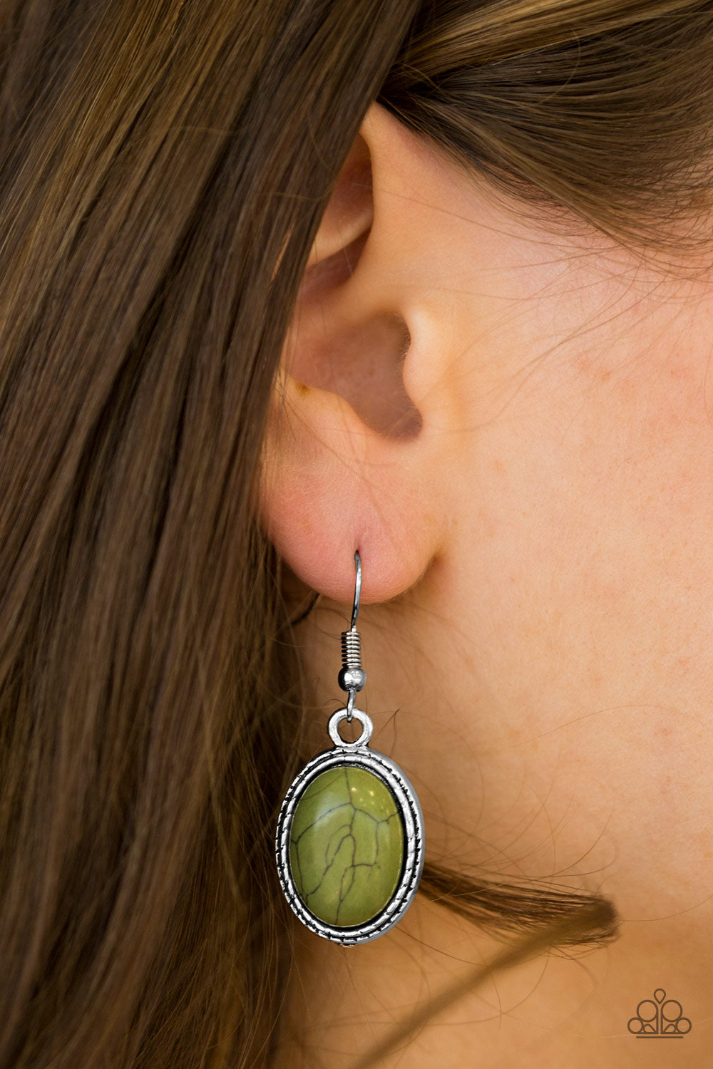 Paparazzi ♥ Southwest Sunsets - Green ♥ Earrings