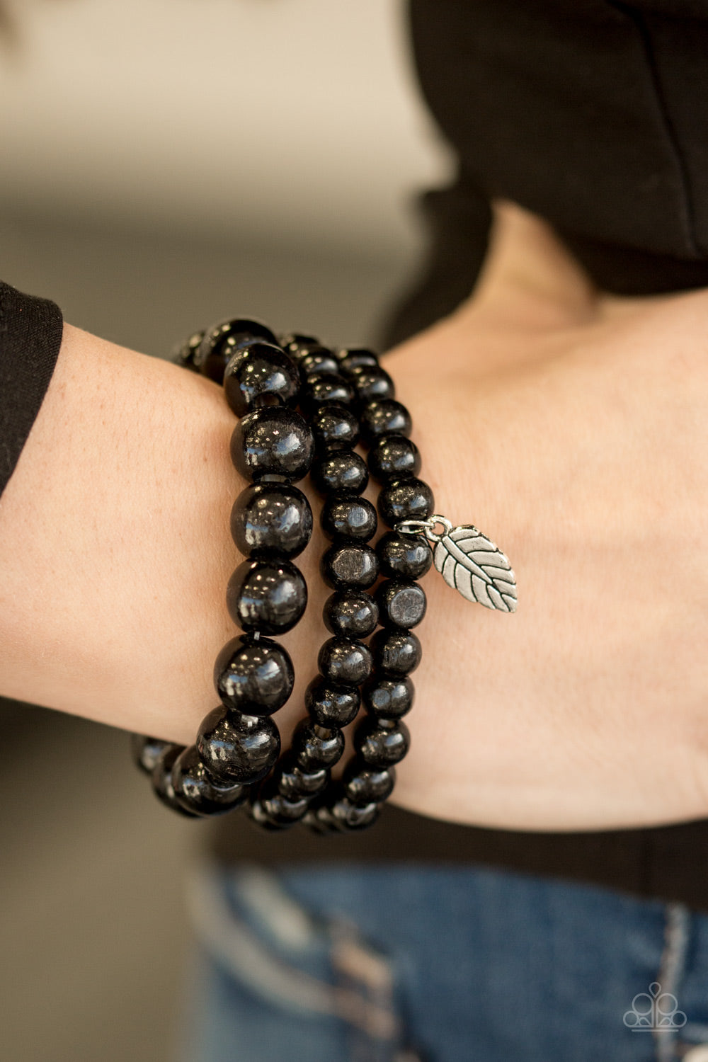 Paparazzi ♥ Out Of The Woods - Black ♥ Bracelet