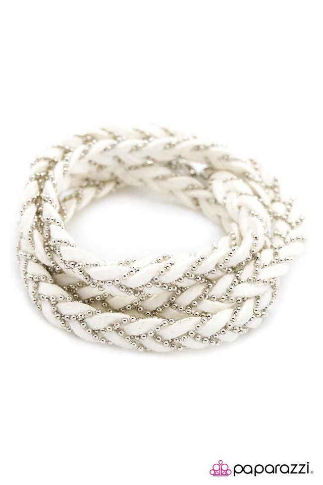 Paparazzi ♥ Set Adrift - White ♥ Bracelet