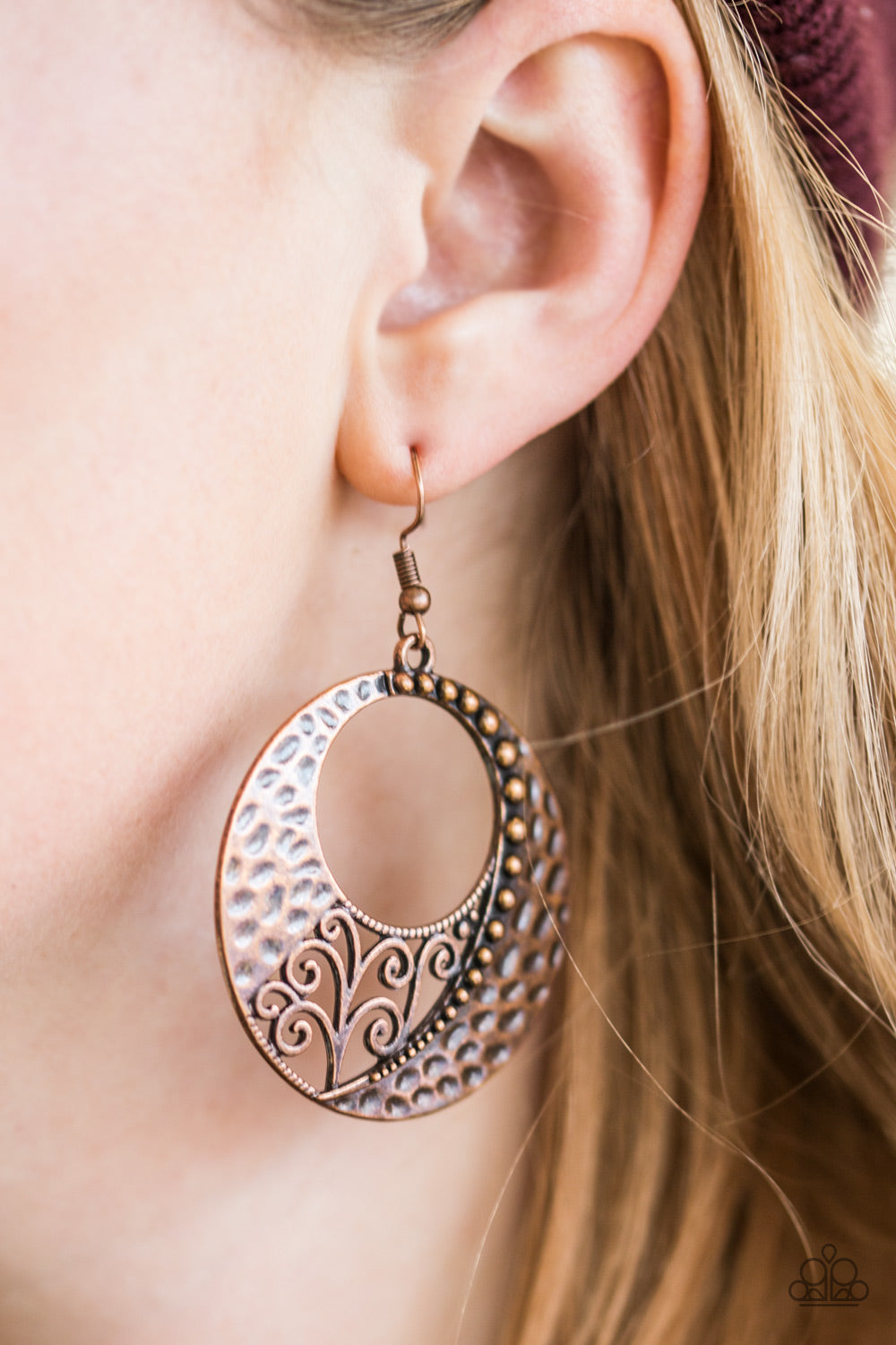 Paparazzi ♥ Hey, Thats VINE!- Copper ♥ Earrings