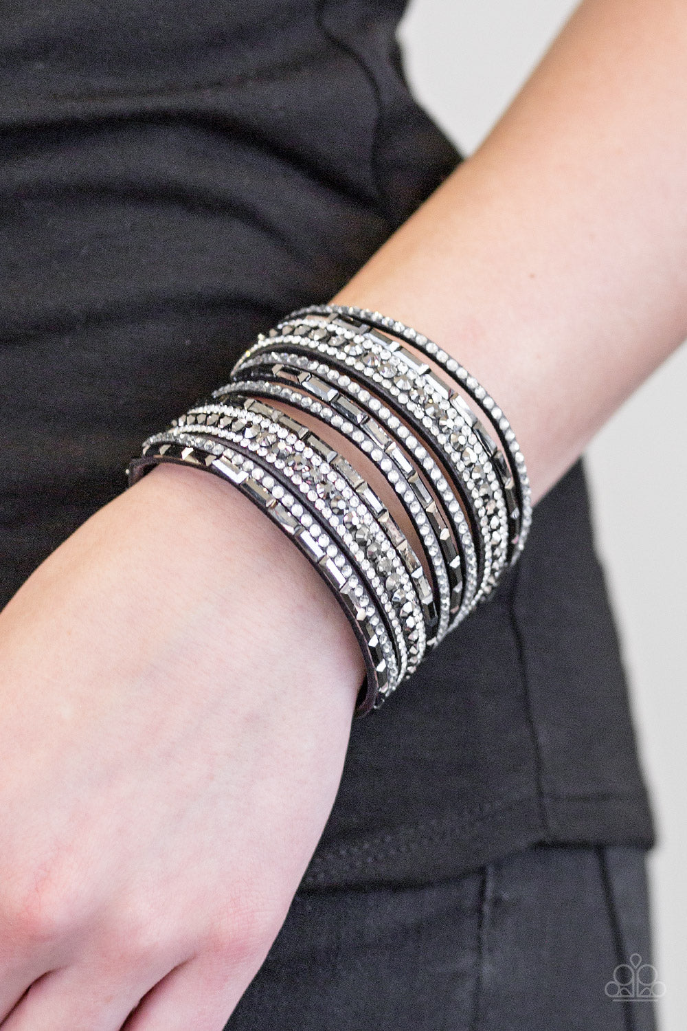 Paparazzi ♥ Wham Bam Glam - Silver ♥ Bracelet