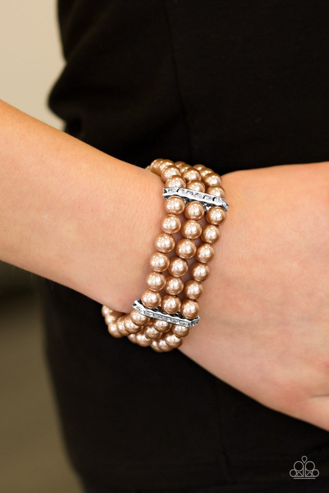 Paparazzi ♥ Royal Wedding - Brown ♥ Bracelet