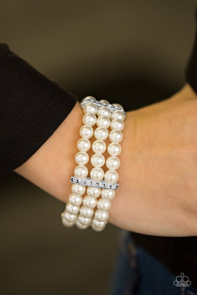 Paparazzi ♥ Royal Wedding - White ♥ Bracelet