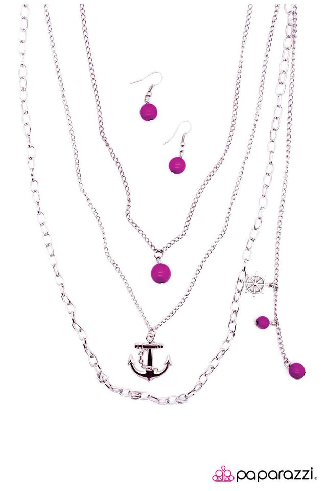 Paparazzi ♥ Sailing the Radiant Seas - Orchid ♥ Necklace
