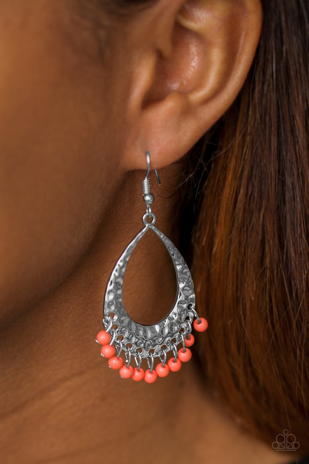 Paparazzi ♥ Casually Cancun - Orange ♥ Earrings