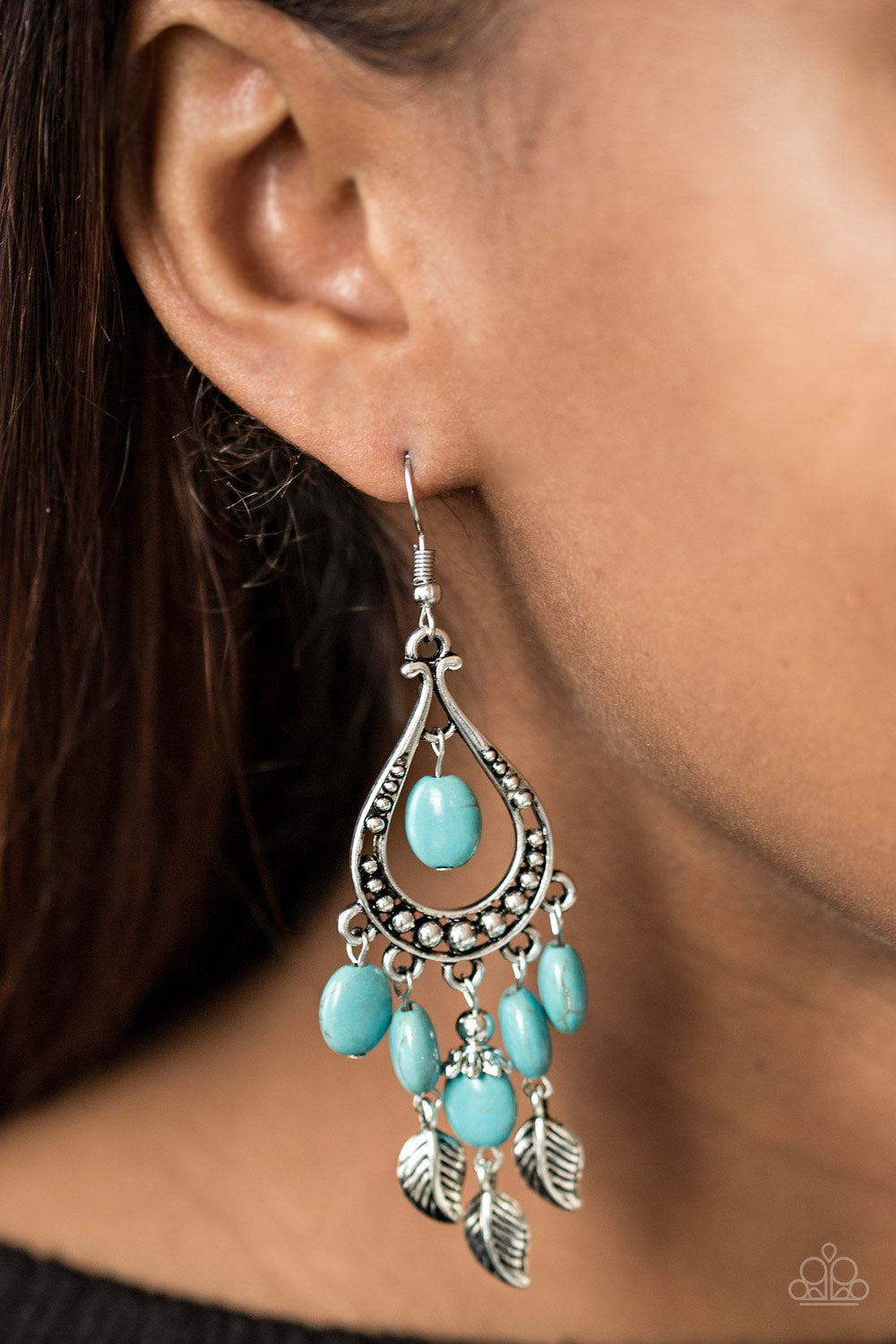 Paparazzi ♥ Western Wanderlust - Blue ♥ Earrings