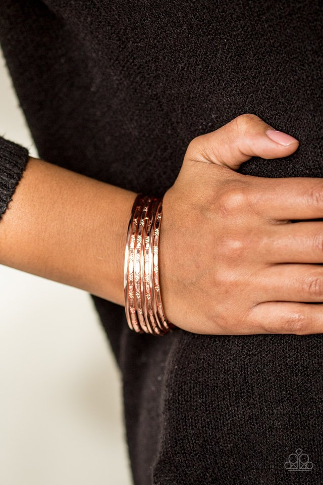 Paparazzi ♥ Magnificent Gleam - Copper ♥ Bracelet