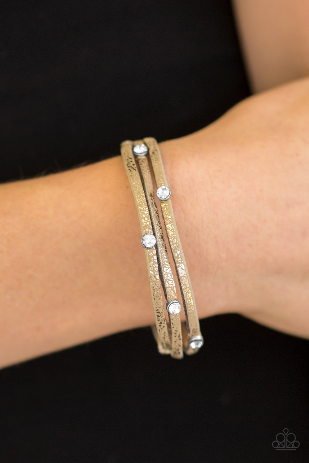 Paparazzi ♥ Drop A SHINE - Brown ♥ Bracelet