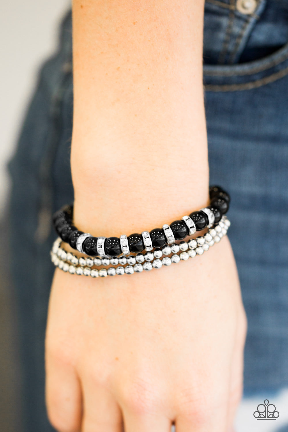 Paparazzi ♥ Perfect POSH-ture - Black ♥ Bracelet
