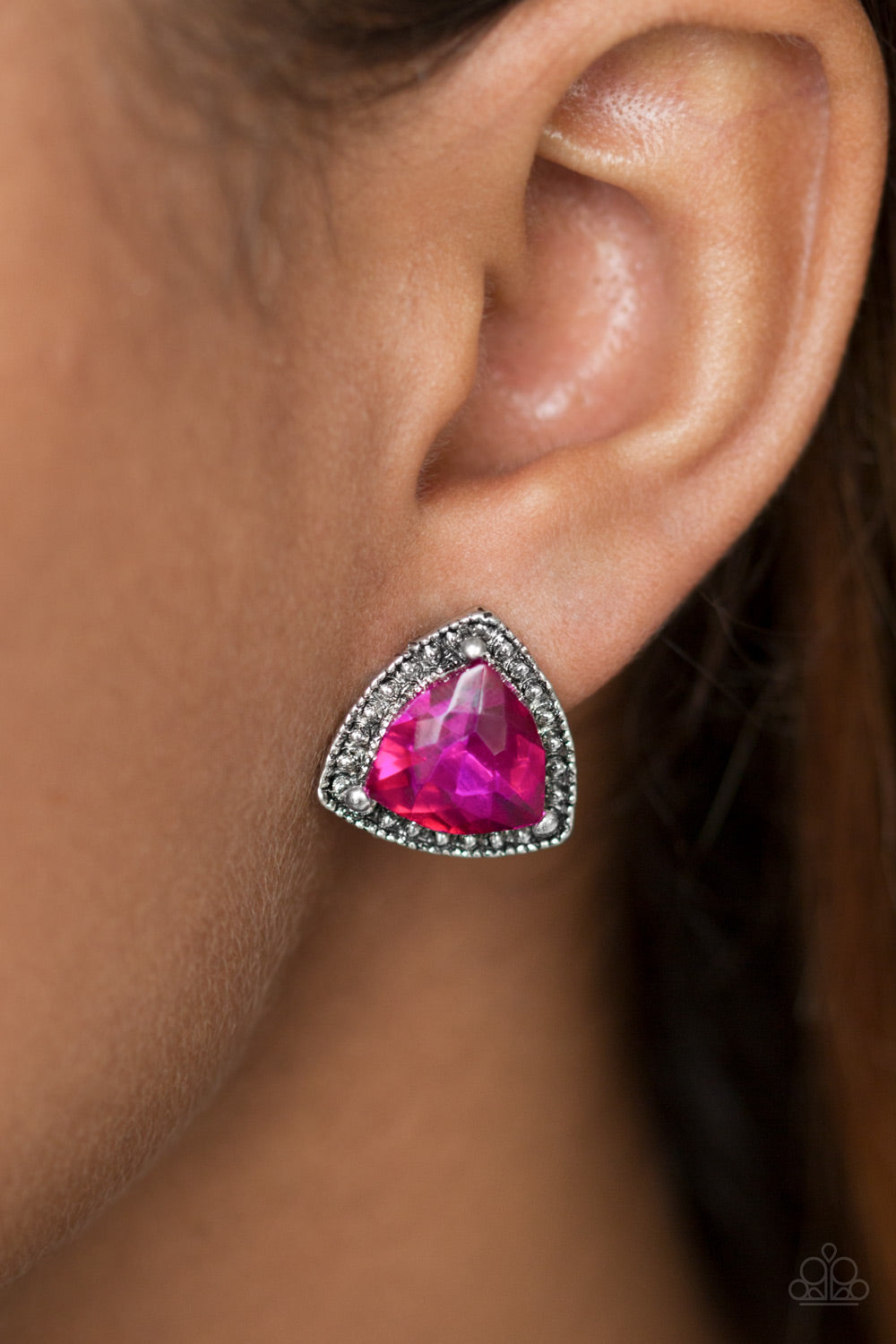 Paparazzi ♥ Daringly Duchess - Pink Post ♥ Post Earrings