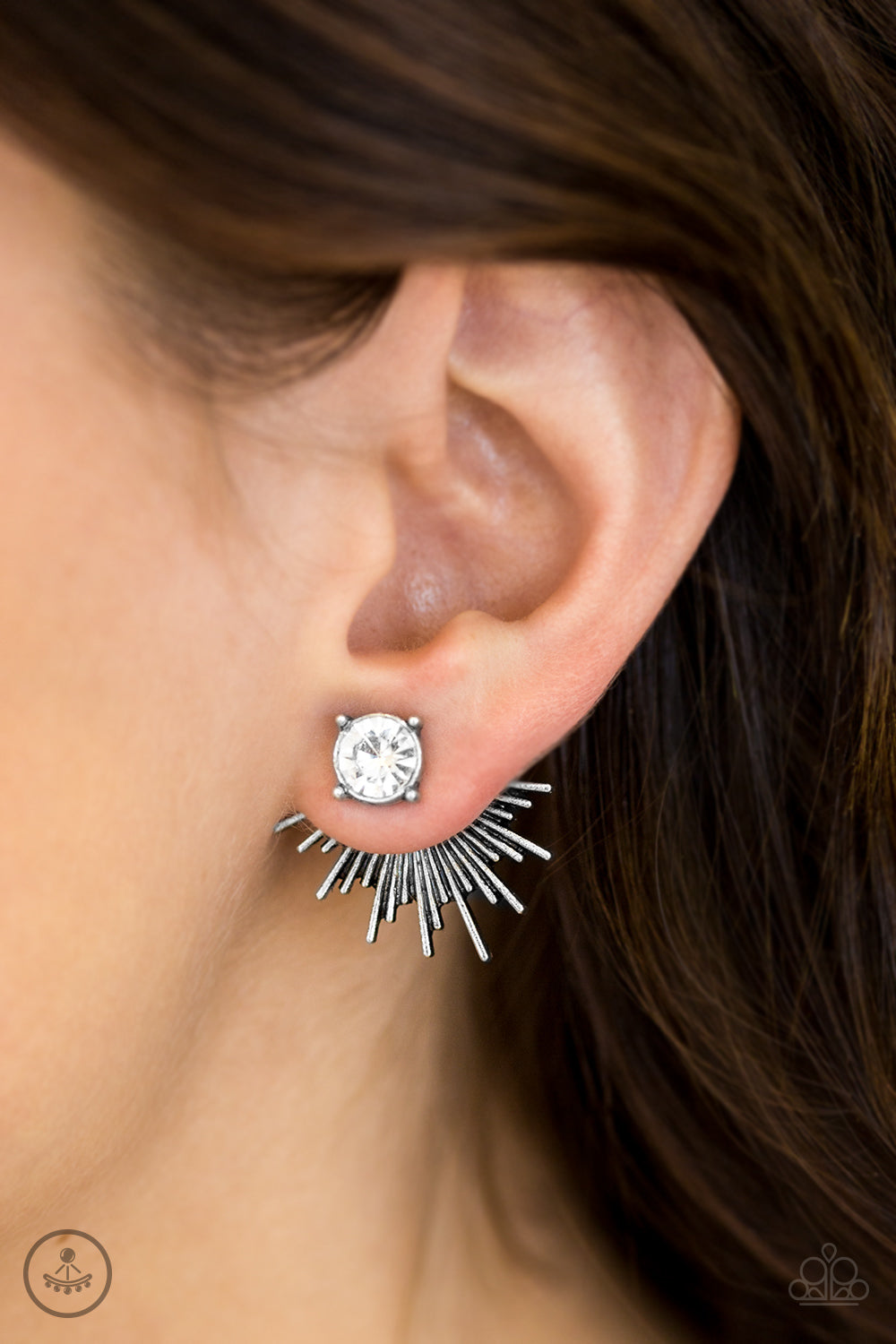 Paparazzi ♥ Dynamic - White ♥ Post Earrings