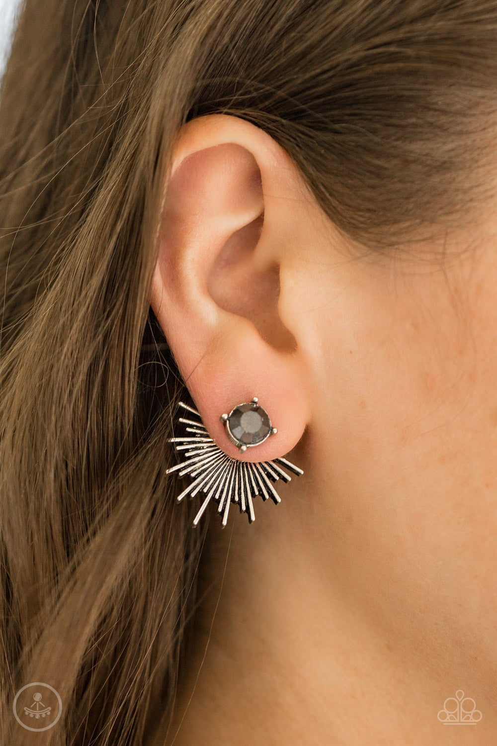 Paparazzi ♥ Dynamic - Silver ♥ Post Earrings