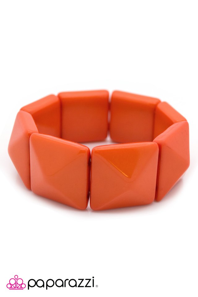 Paparazzi ♥ Stretching the Truth - Orange ♥ Bracelet
