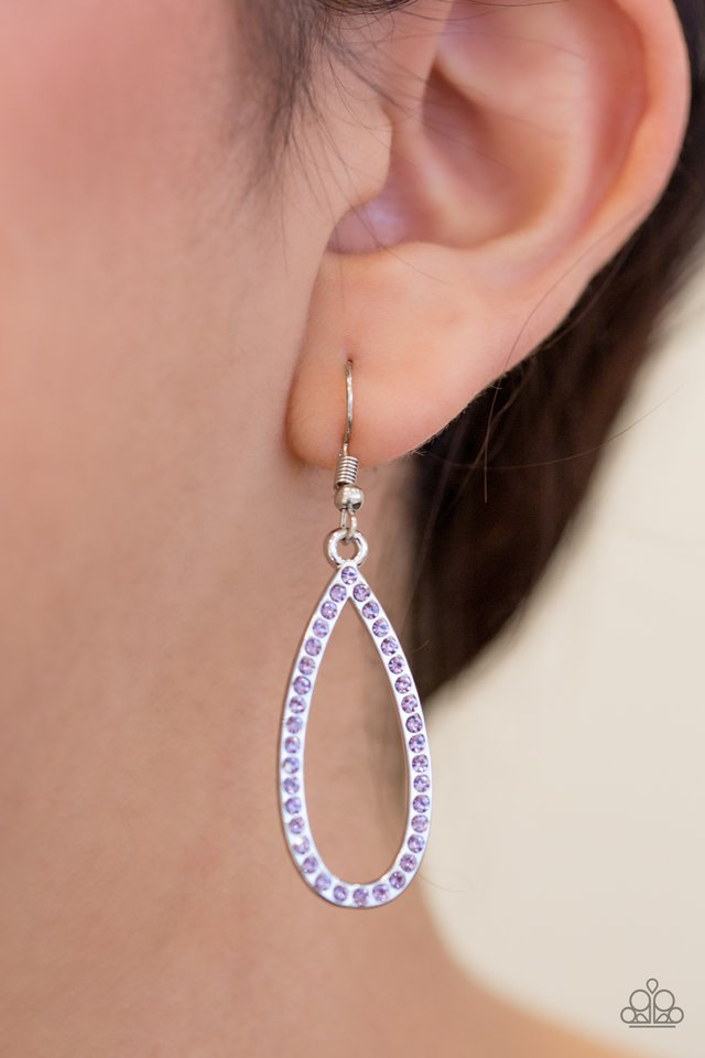 Paparazzi ♥ Twilight Shimmer - Purple ♥ Earrings