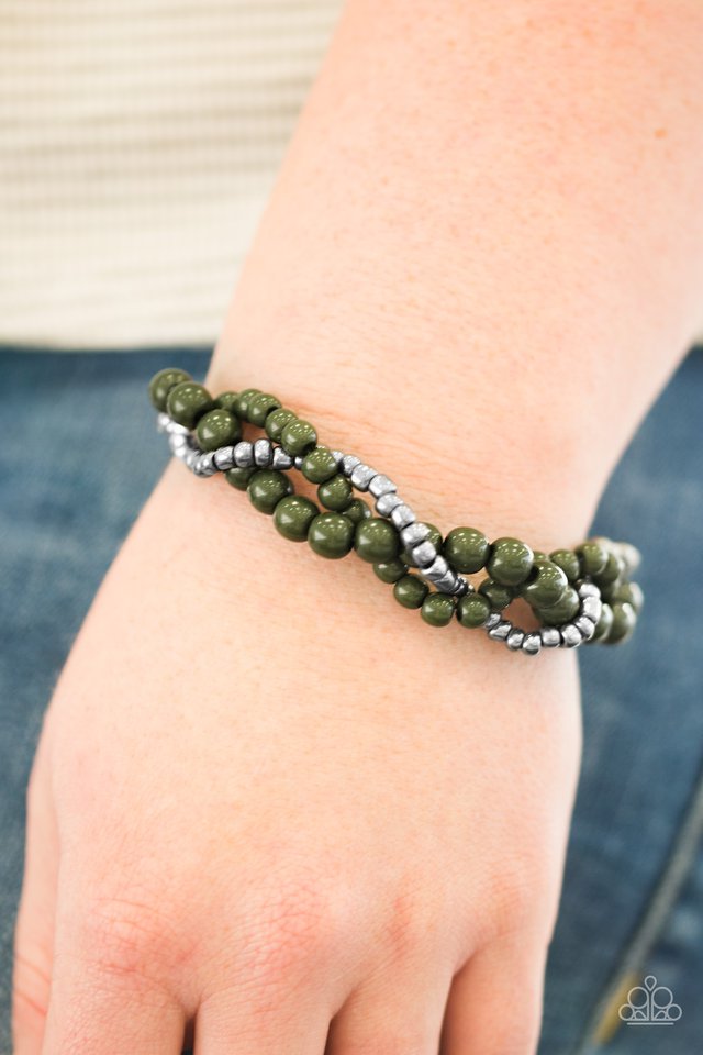 Paparazzi ♥ Take The BEAD - Green ♥ Bracelet