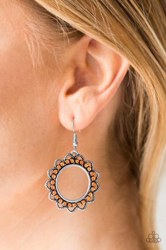 Paparazzi ♥ Bring Your Tambourine - Orange ♥ Earrings