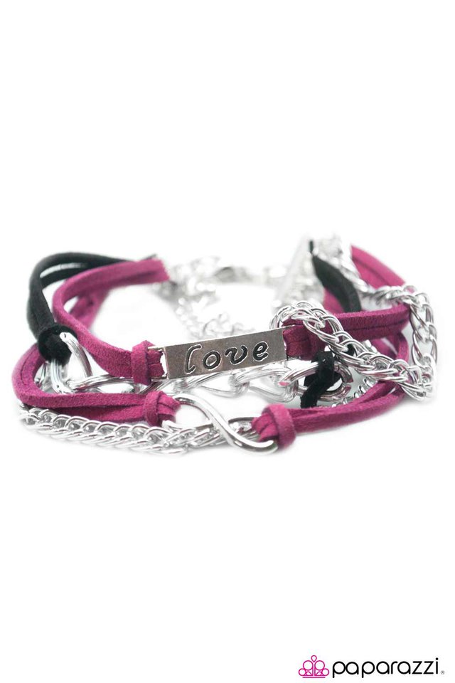 Paparazzi ♥ Ill Never Break Your Heart - Purple ♥ Bracelet