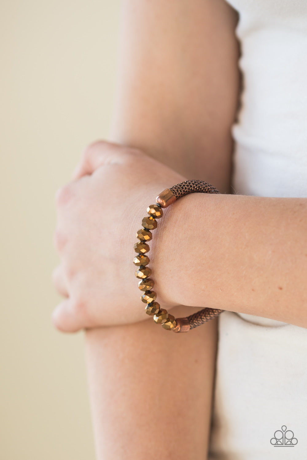 Paparazzi ♥ Glamorously Grunge - Copper ♥ Bracelet