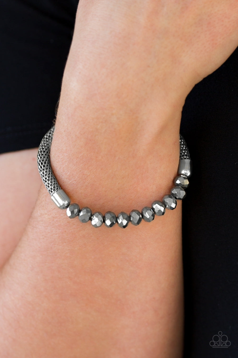 Paparazzi ♥ Glamorously Grunge- Silver ♥ Bracelet