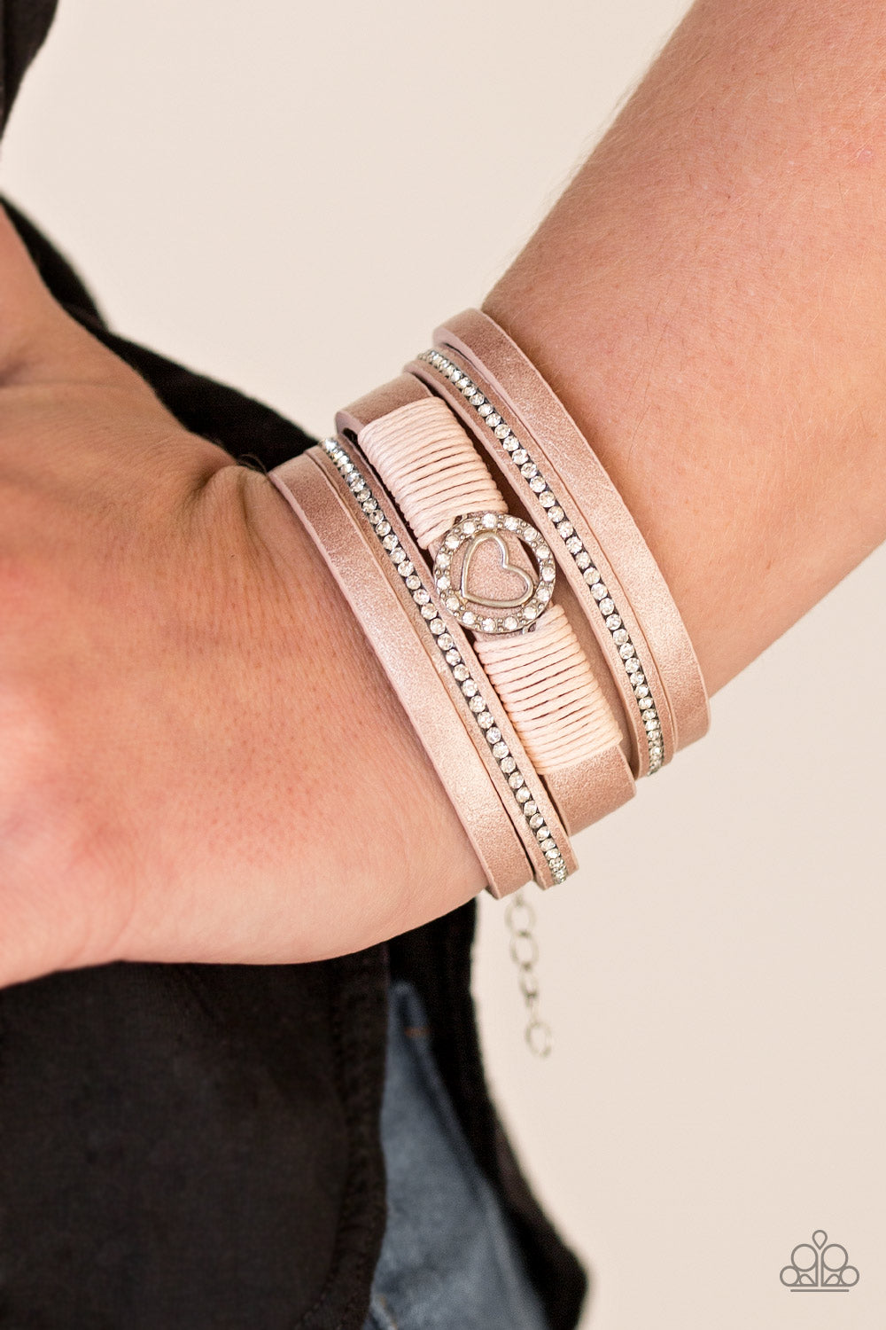 Paparazzi ♥ It Takes Heart - Pink ♥ Bracelet