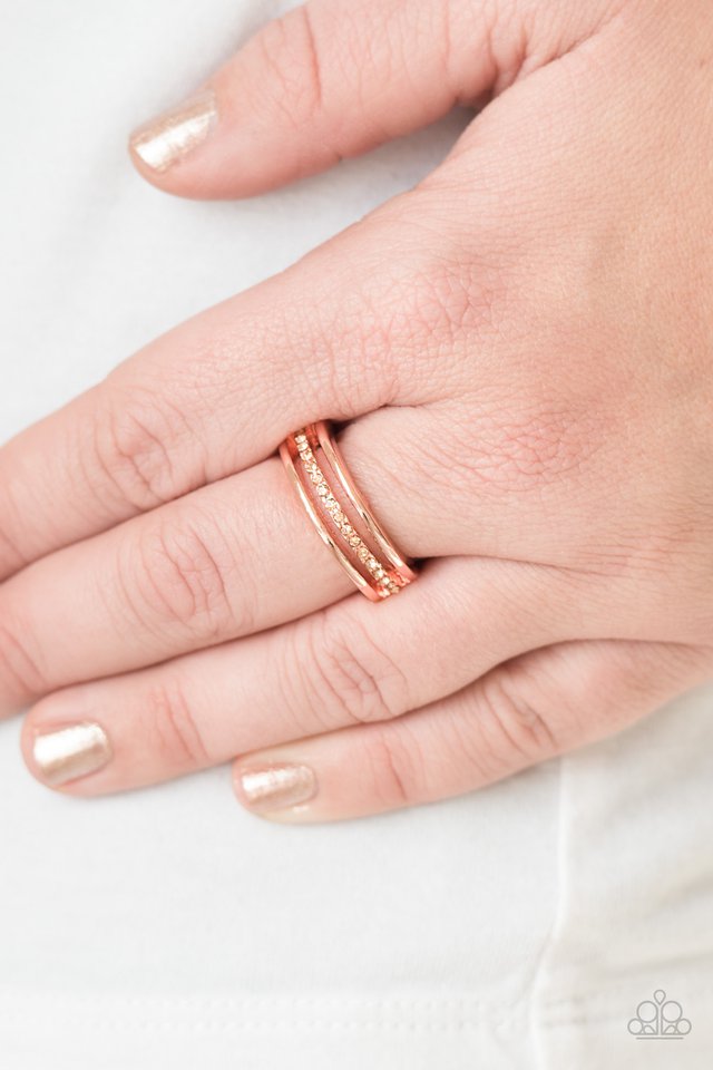 Paparazzi ♥ Center Court - Copper ♥ Ring