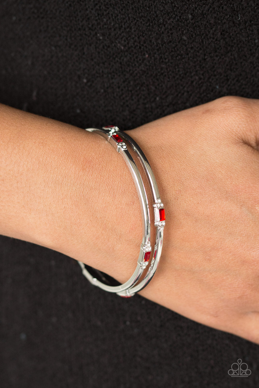 Paparazzi ♥ BRIGHT Here, BRIGHT Now - Red ♥ Bracelet