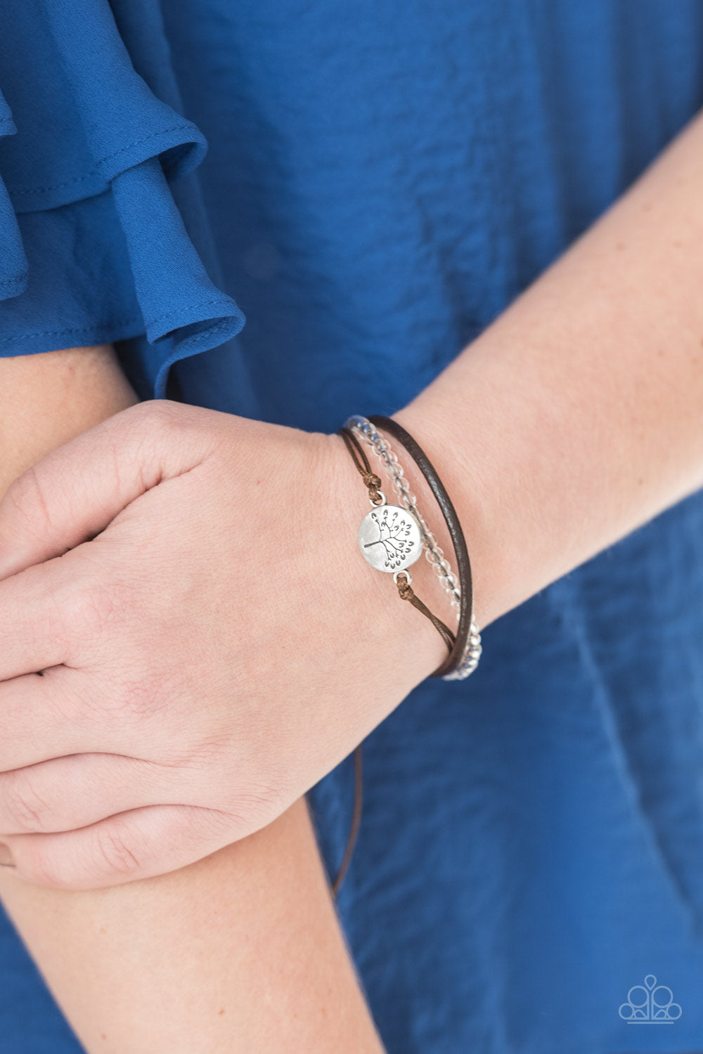 Paparazzi ♥ Treetop Treasure - White ♥ Bracelet