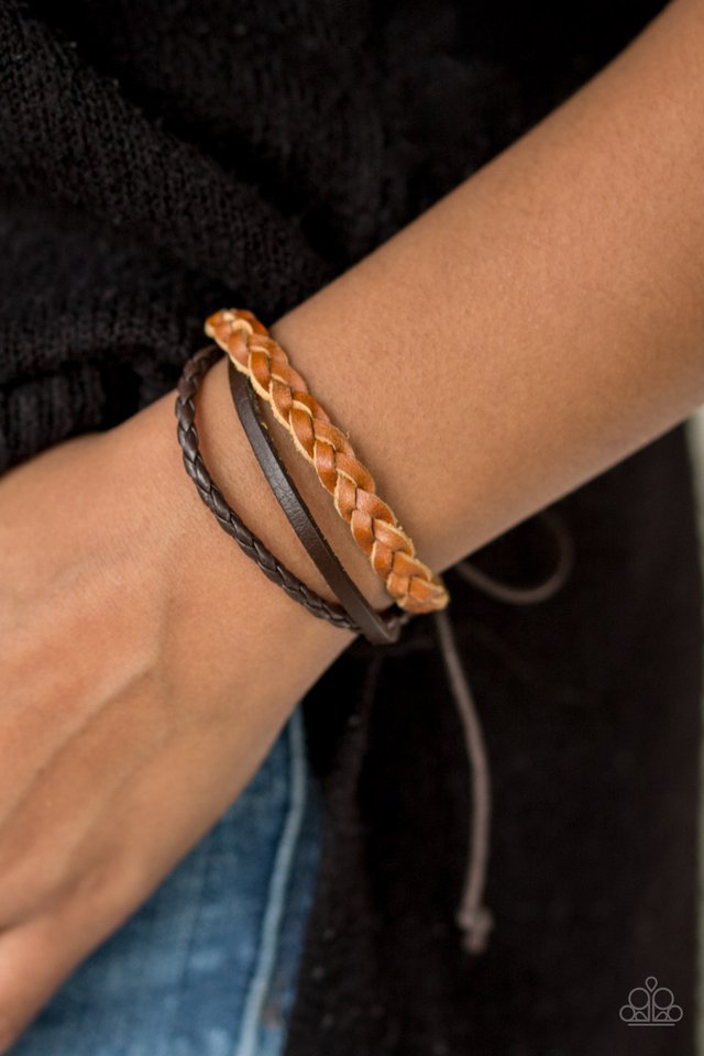 Paparazzi ♥ Desert Drive - Brown ♥ Bracelet