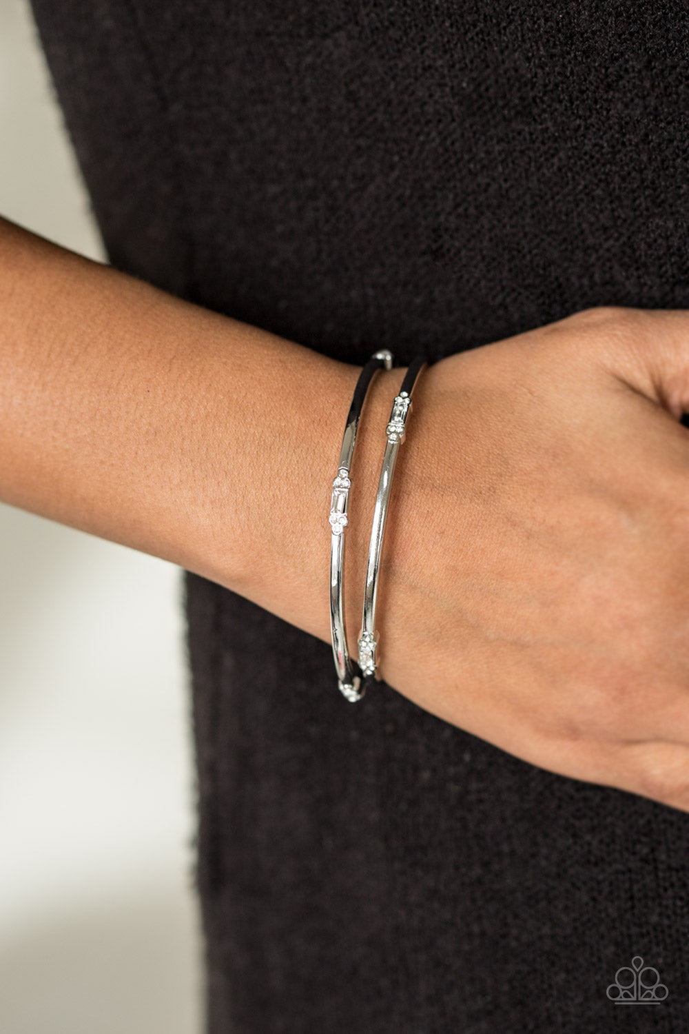 Paparazzi ♥ BRIGHT Here, BRIGHT Now - White ♥ Bracelet