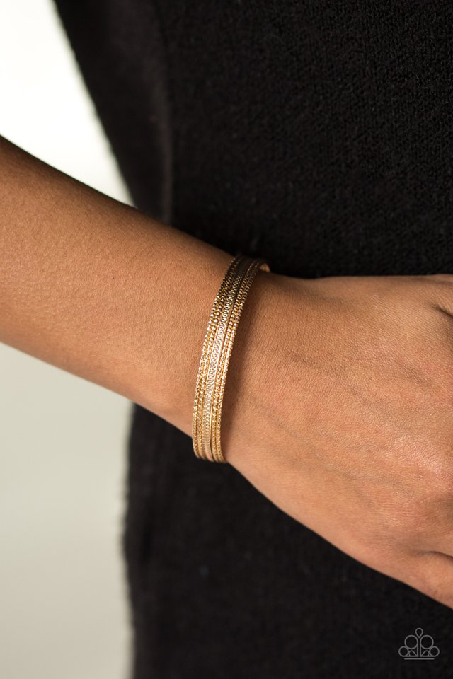 Paparazzi ♥ High Fashion - Gold ♥ Bracelet