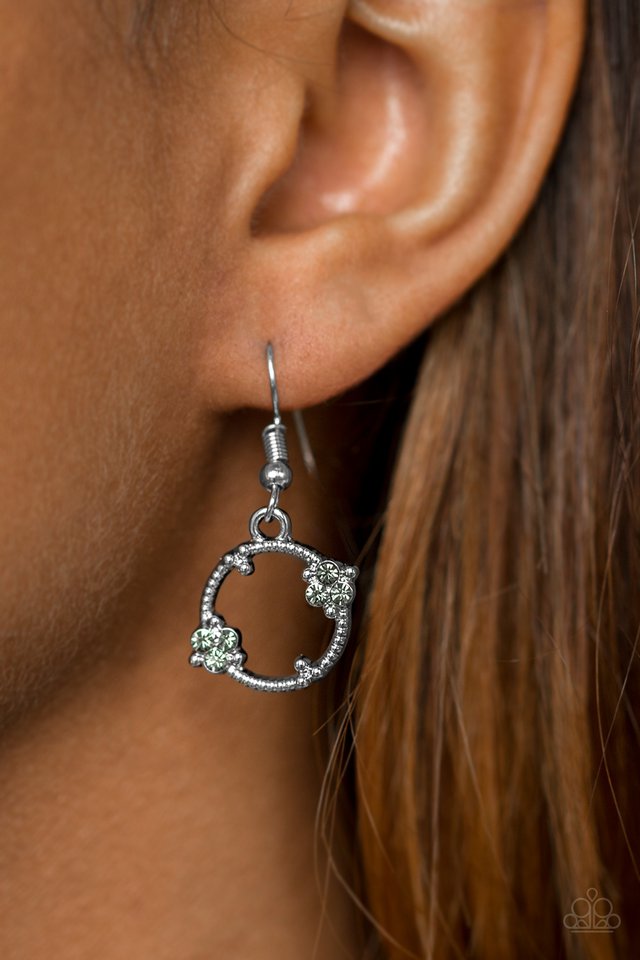 Paparazzi ♥ Double The Bubble - Silver ♥ Earrings