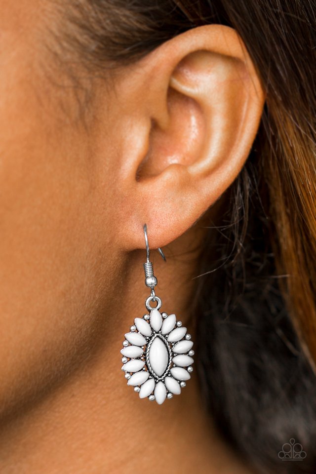 Paparazzi ♥ Spring Tea Parties - Silver ♥ Earrings