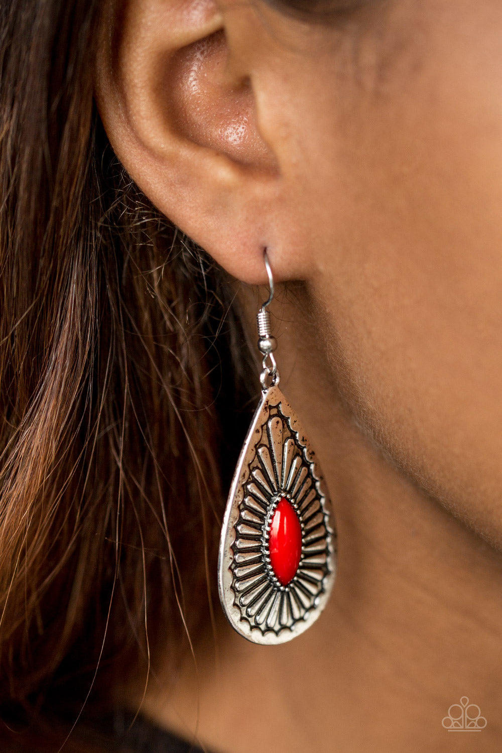 Paparazzi ♥ Wild Wilderness - Red ♥ Earrings