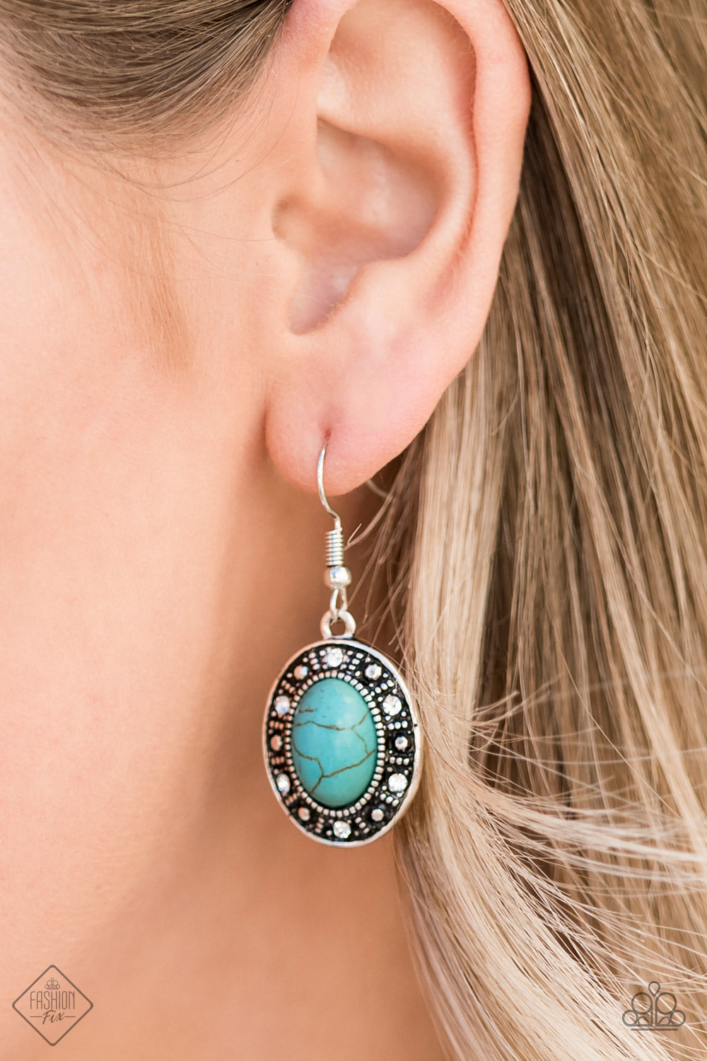 Paparazzi ♥ Classically Country - Blue ♥ Earrings