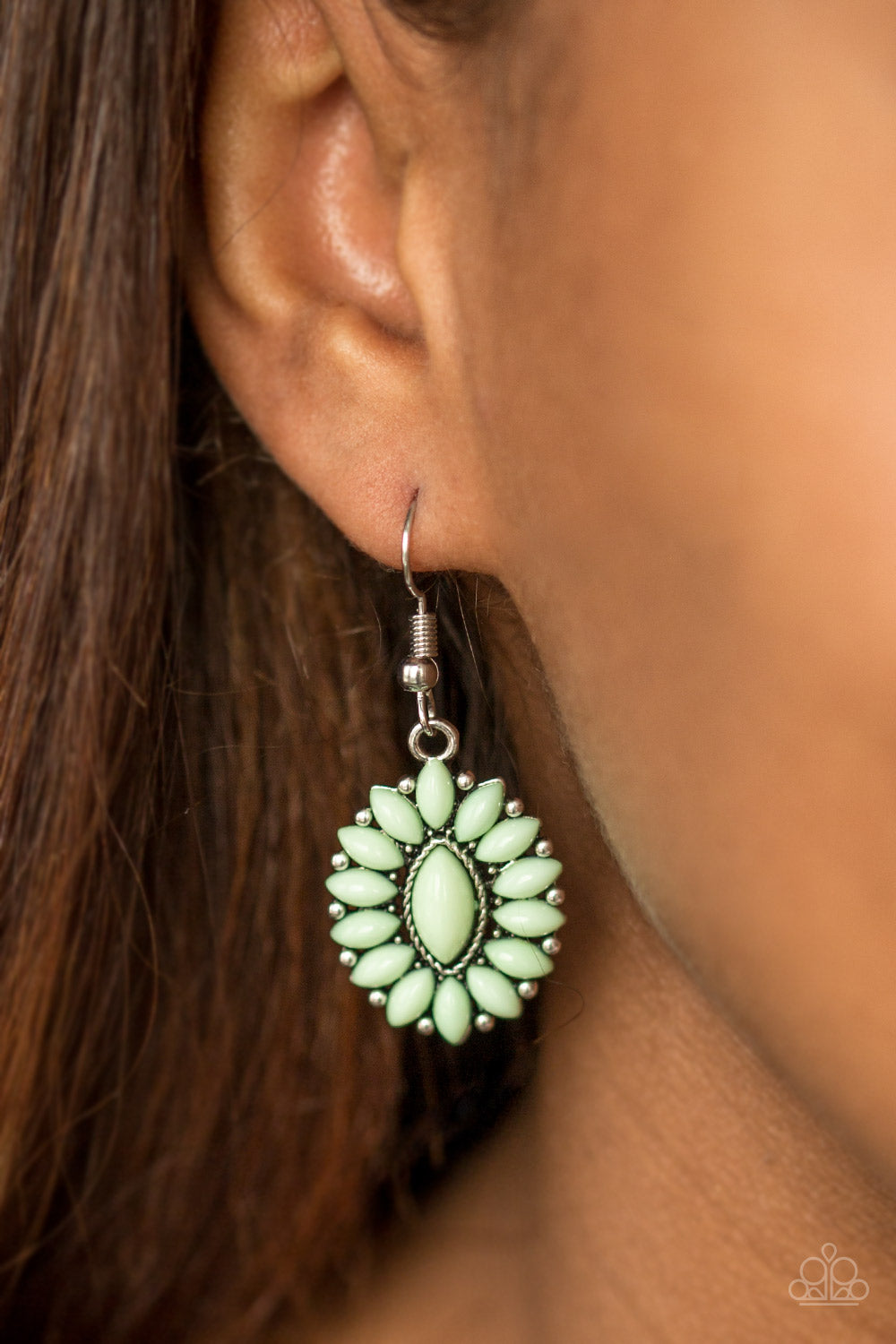 Paparazzi ♥ Spring Tea Parties - Green ♥ Earrings