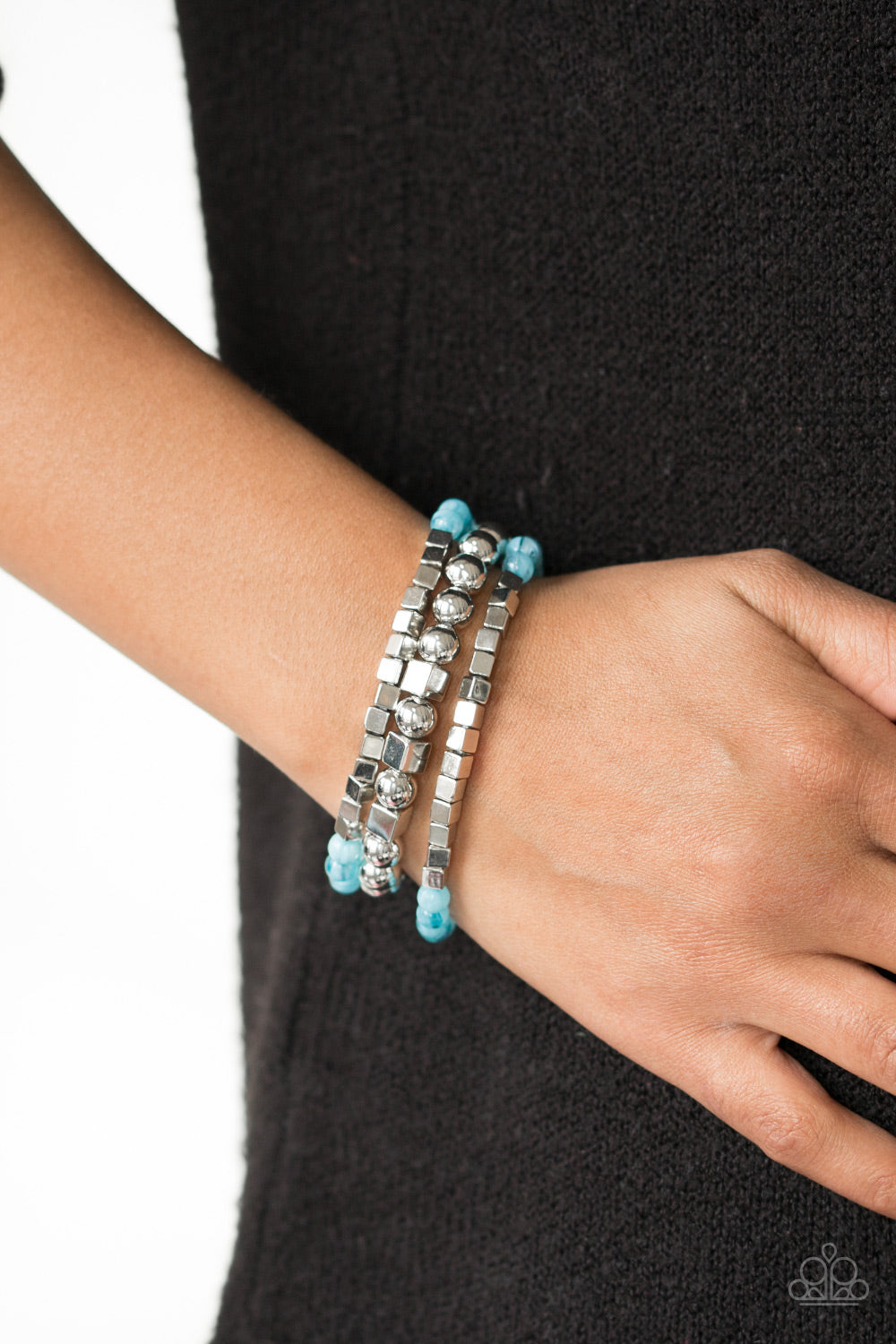 Paparazzi ♥ Take Shape - Blue ♥ Bracelet