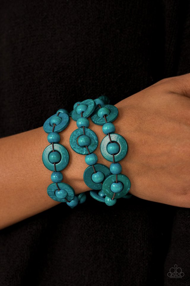Paparazzi ♥ Cancun Catch - Blue ♥ Bracelet