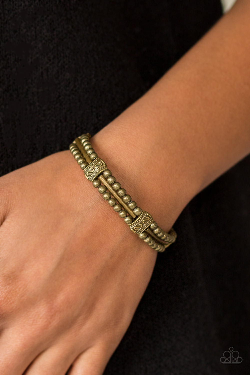 Paparazzi ♥ Wild Shine - Brass ♥ Bracelet