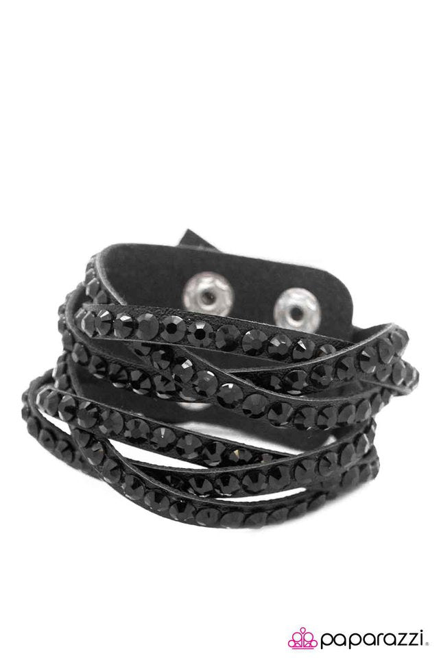 Paparazzi ♥ Double Take - Black ♥ Bracelet