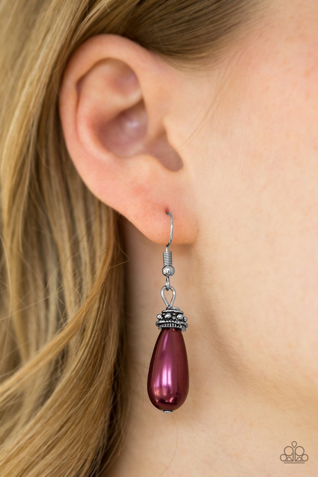 Paparazzi ♥ Making The World Jealous - Purple ♥ Earrings
