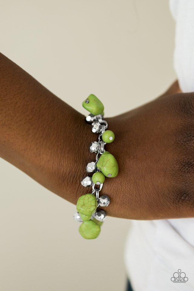 Paparazzi ♥ Practical Paleo - Green ♥ Bracelet