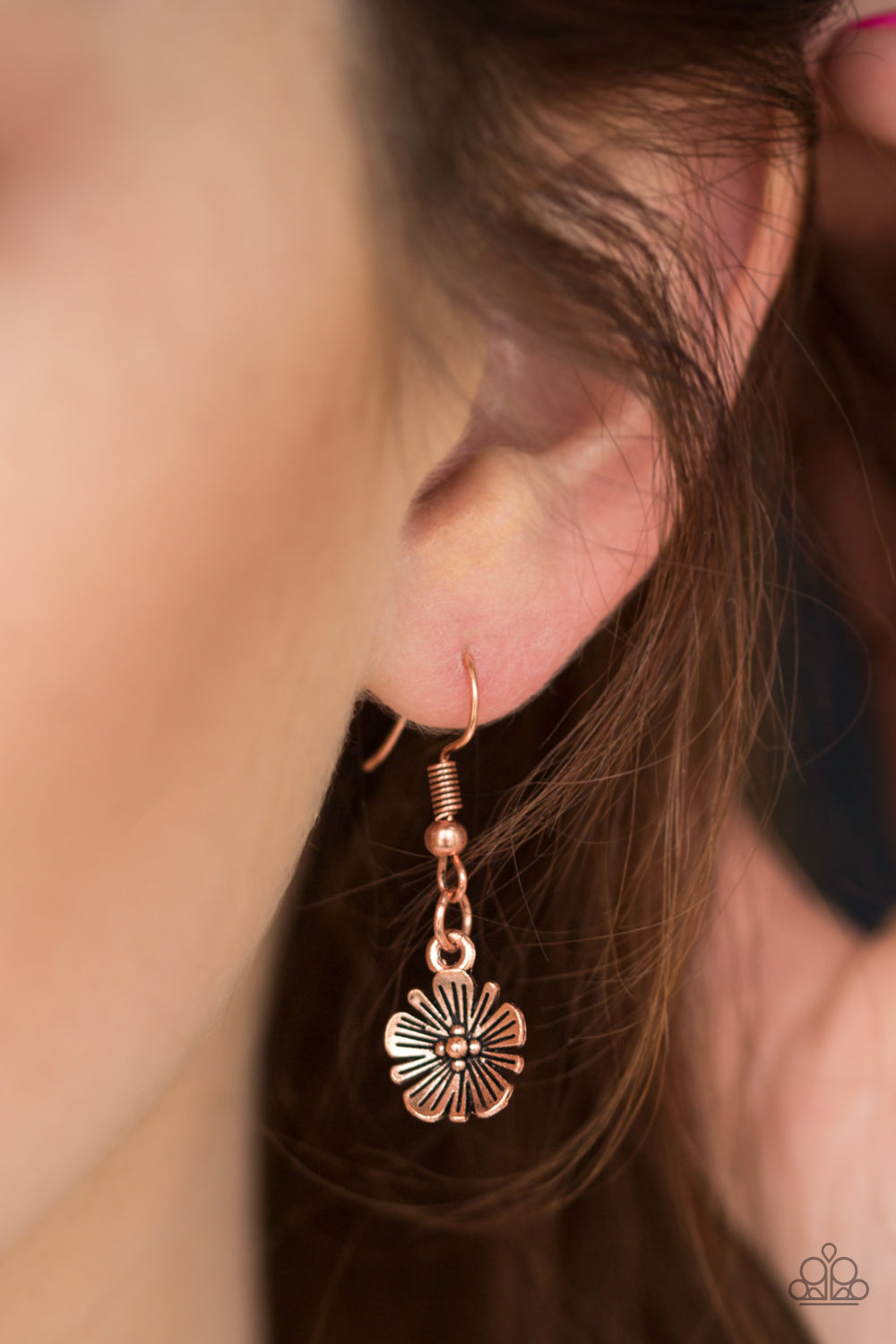 Paparazzi ♥ Poppin Poppies - Copper ♥ Necklace