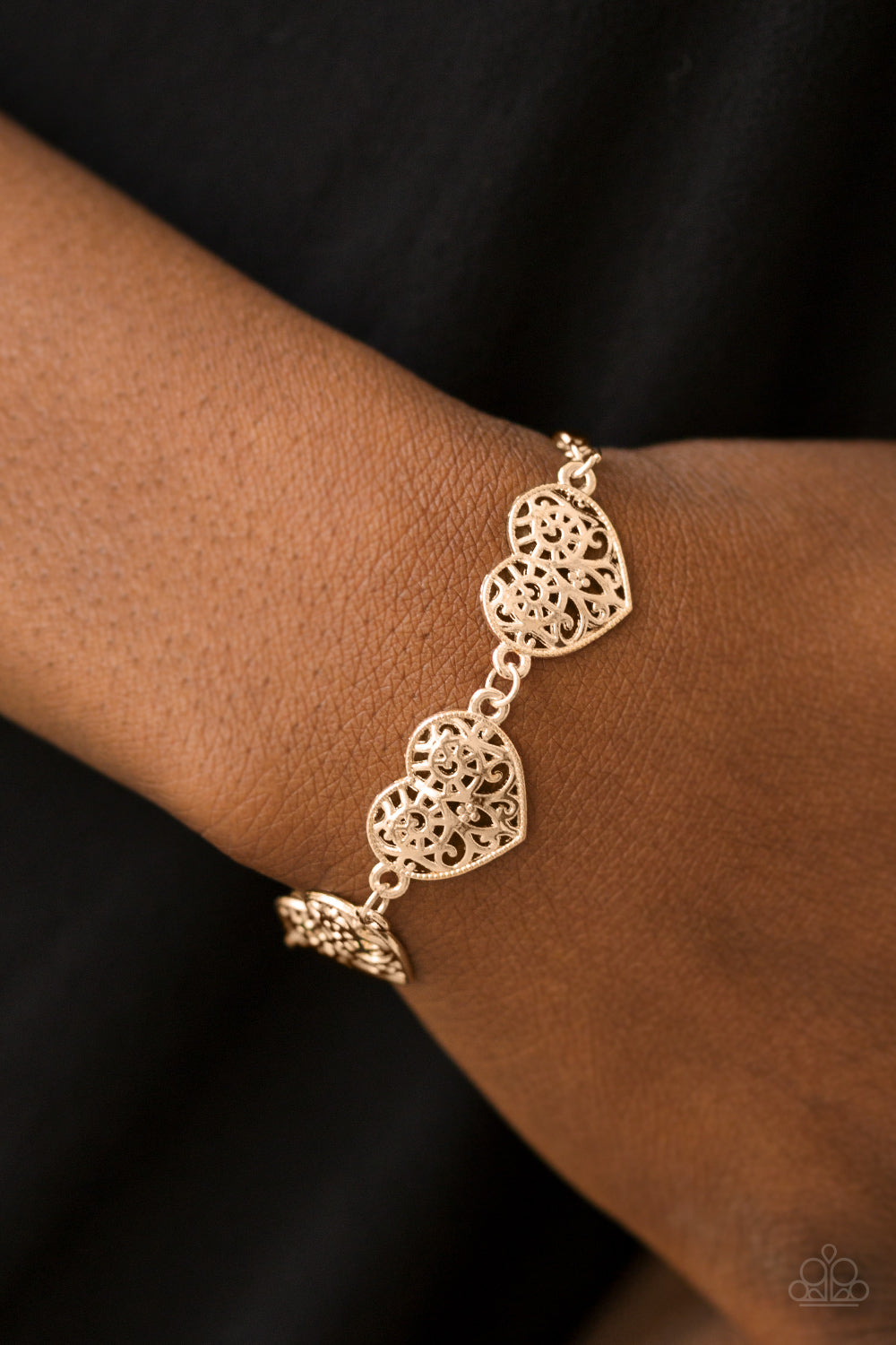 Paparazzi ♥ Fond Of Hearts - Rose Gold ♥ Bracelet