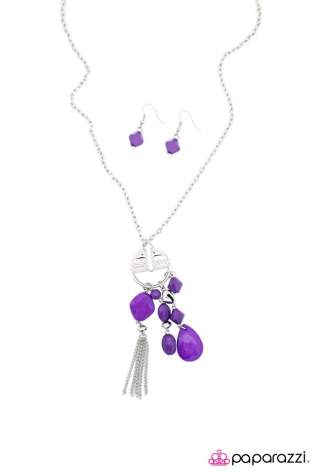 Paparazzi ♥ Just Dropping By - Purple ♥ Necklace