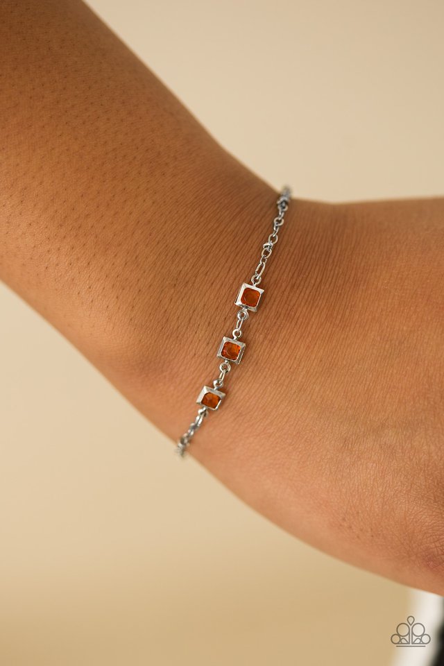 Paparazzi ♥ All I Have To Do Is GLEAM - Orange ♥ Bracelet