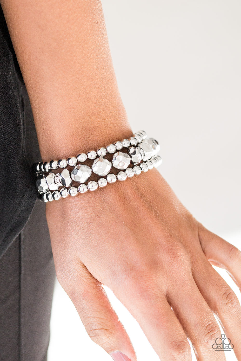 Paparazzi ♥ A HAUTE Mess - Silver ♥ Bracelet