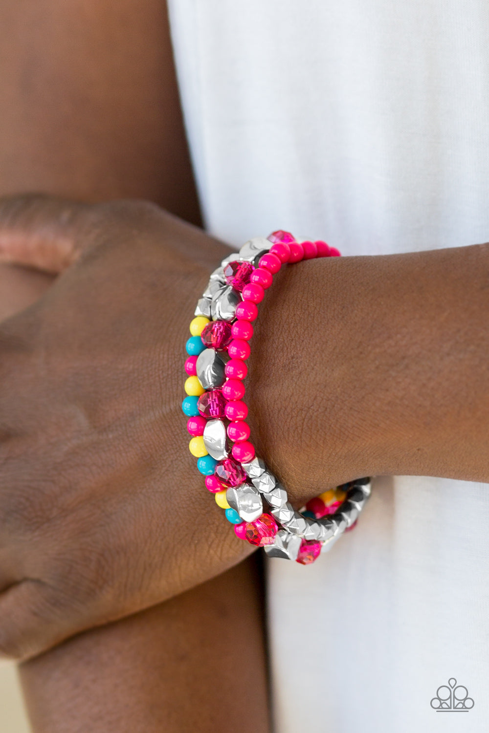 Paparazzi ♥ Beaded Bravado - Multi ♥ Bracelet