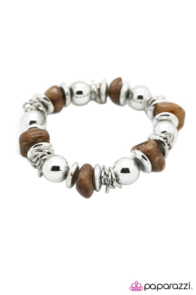Paparazzi ♥ Earthy Elegance - Brown ♥ Bracelet